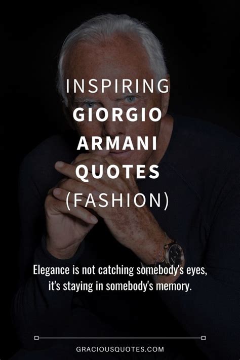 armani quotes